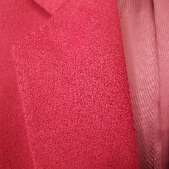 Women's Vintage Red Cashmere Blazer Laura Lindor - Picture 11 of 11